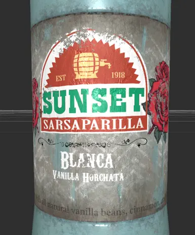 Sunset Sarsaparilla Blanca (close up)