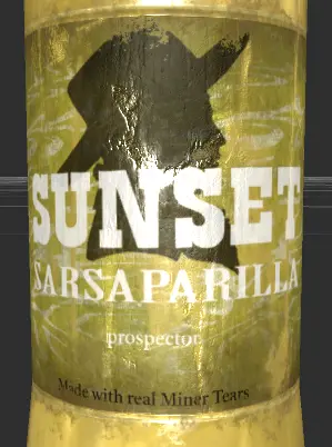 Sunset Sarsaparilla Prospector (close up)