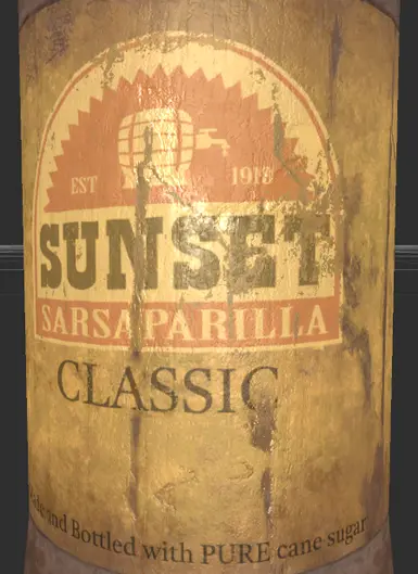 Sunset Sarsaparilla Classic (close up)