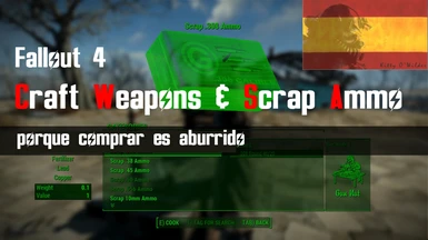 Craft weapons and Scrap ammo by SKK - Spanish