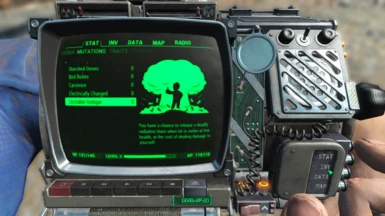 Unstable Isotope in the new MUTATIONS Pip-Boy Tab