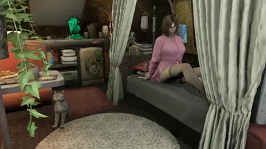 relaxing on the bed...