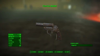 Flare Gun Modded at Fallout 4 Nexus - Mods and community