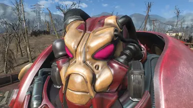  X-01 Iron Man Helmet with Pink colored eyes