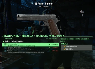 .45 Auto Pistol (Colt M1911) - Polish Translation
