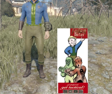 Get Tactical - Fallout Tactics Promo Art Vault Suit
