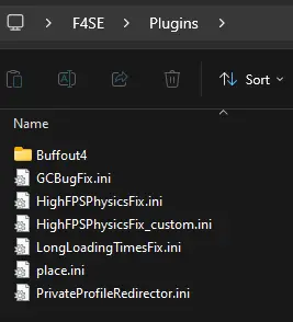 F4SE Plugin inis
