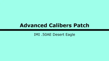 Munitions Advanced Calibers Patch - IMI .50AE Desert Eagle