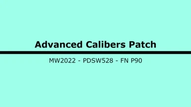 Munitions Advanced Calibers Patch - PDSW528 FN P90