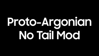 Proto-Argonian No Tail Mod