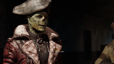 Green Ghoul in Red Battle Coat and Tricorn Hat