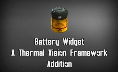 Battery Widget - A Thermal Vision Framework Addition