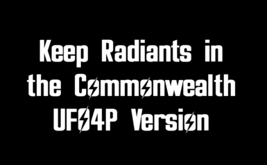 Keep Radiants in the Commonwealth UFO4P Version (FR)