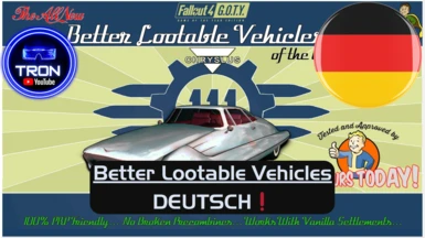 Better Lootable Vehicles of the Commonwealth - Deutsch-German