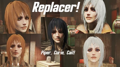 Ready to go Replacer - saltmaxwellpshks preset to Cait Curie or Piper