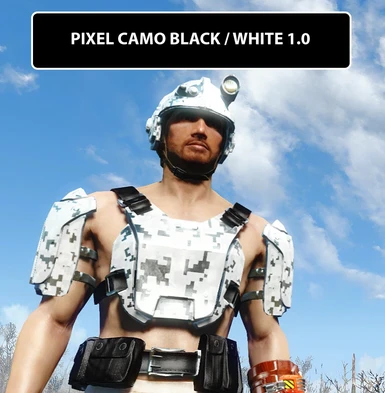 PIXEL CAMO BLACK AND WHITE 1 0 