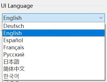 UI Language