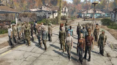 Diverse Far Harbor Settlers after FaceGen
