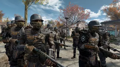 Diverse Diamond City Security after FaceGen (Closer view)