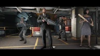 Skinny Malone replacer clean black suit