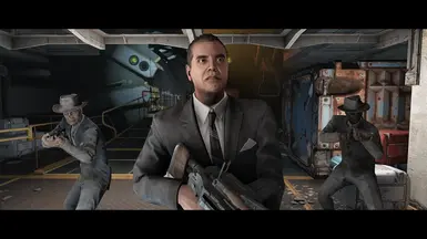Skinny Malone replacer clean black suit