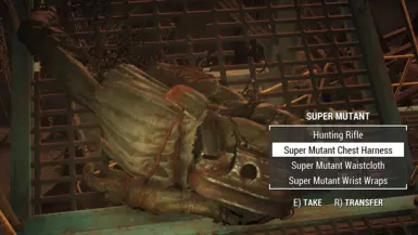 Super Mutant armor can now be looted from Super Mutant corpses.