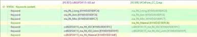 Unified Material Keyword for the Hellfire and X-02 power armor since both CC addons added new Keywords for no reason.