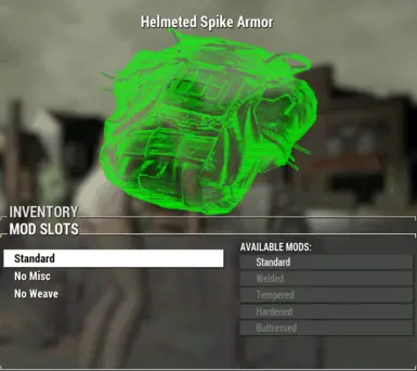 Additional armor modification for outfits.