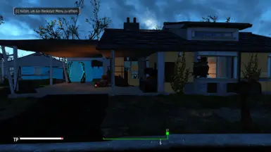 E-DE wartet im Sanctuary bei der Werkbank, nachdem ihr das erste mal Vault 111 verlässt