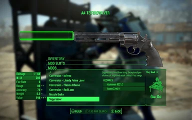 Suppressor on 44 Revolver