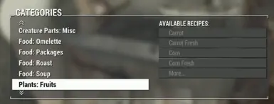 More variety to crafting food and chems and all kinds of misc items has been integrated. Dig into complex crafting sequences to finally reach the item of interest. This will see more extension over time, progress.