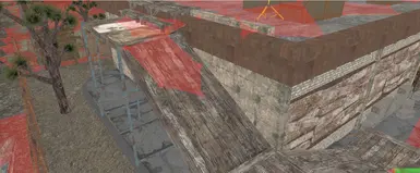 the roof is navmeshed but the ramp isn't???