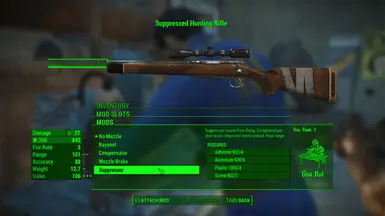 Mounts directly onto the Hunting Rifle!