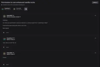 Enhanced vanilla rocks permissions