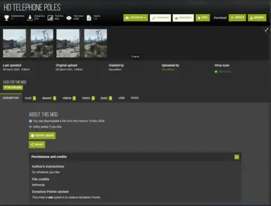 HD Telephone Poles permissions