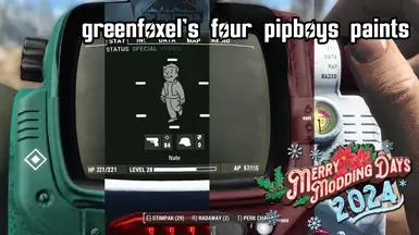 Four Pip-Boys  - Merry Modding Days 2024