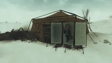 The tent from the outside