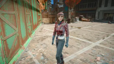 Wearing full outfit
