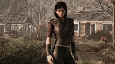 In Her Road Leathers