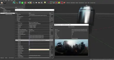 Material editing and texture information