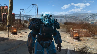 Blue Power armor