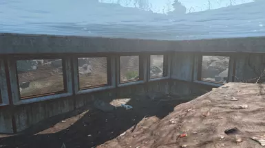 Taffington Boathouse - Wall under water