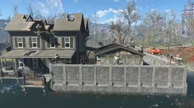 Taffington Boathouse Stage 2 riverside