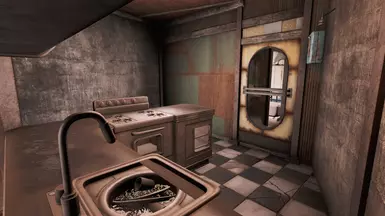 Kitchen --&gt; Storage Area + Bathroom
