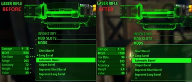 1 Laser Rifle Automatic Barrel