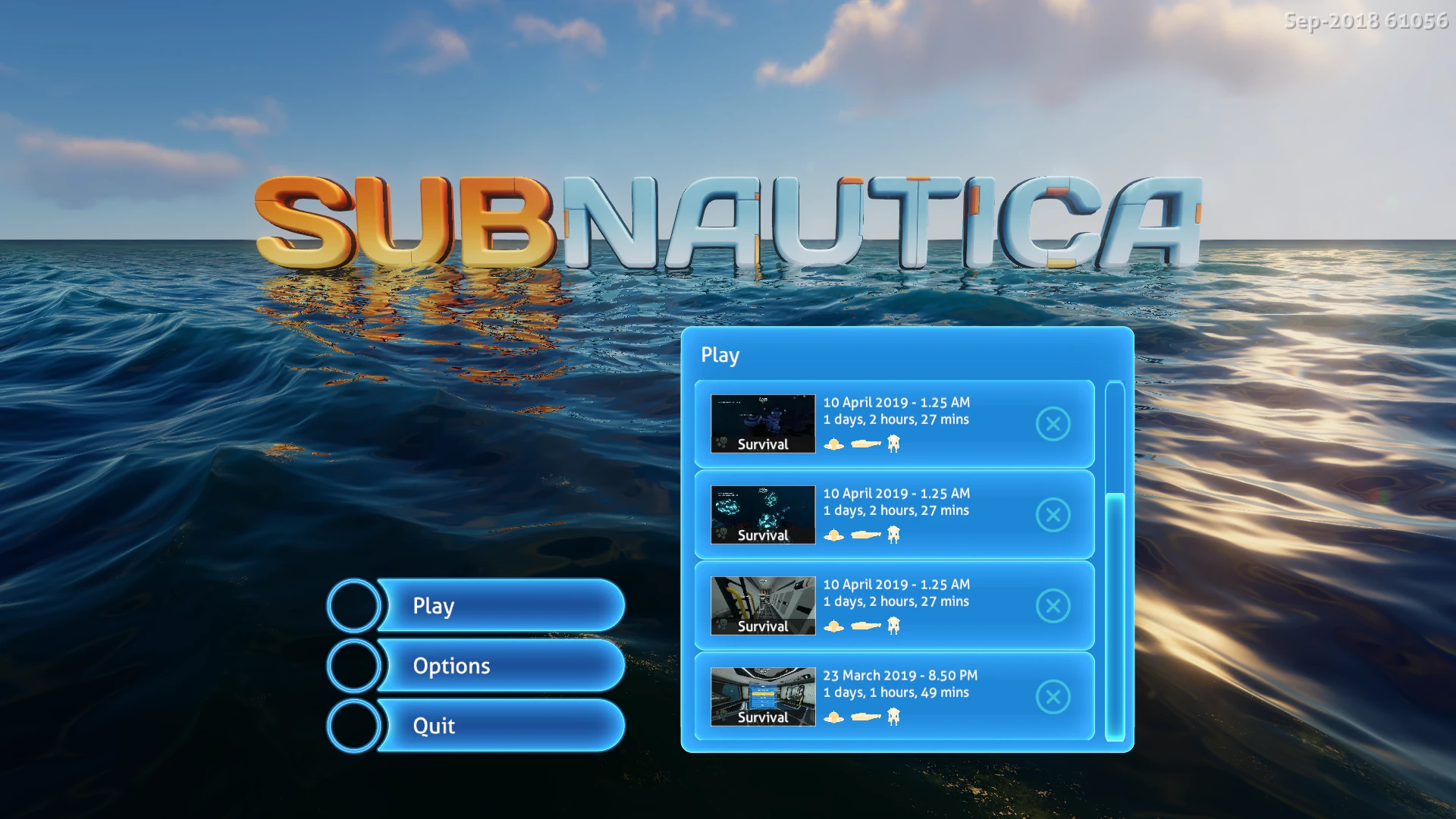 subnautica vr black screen menu