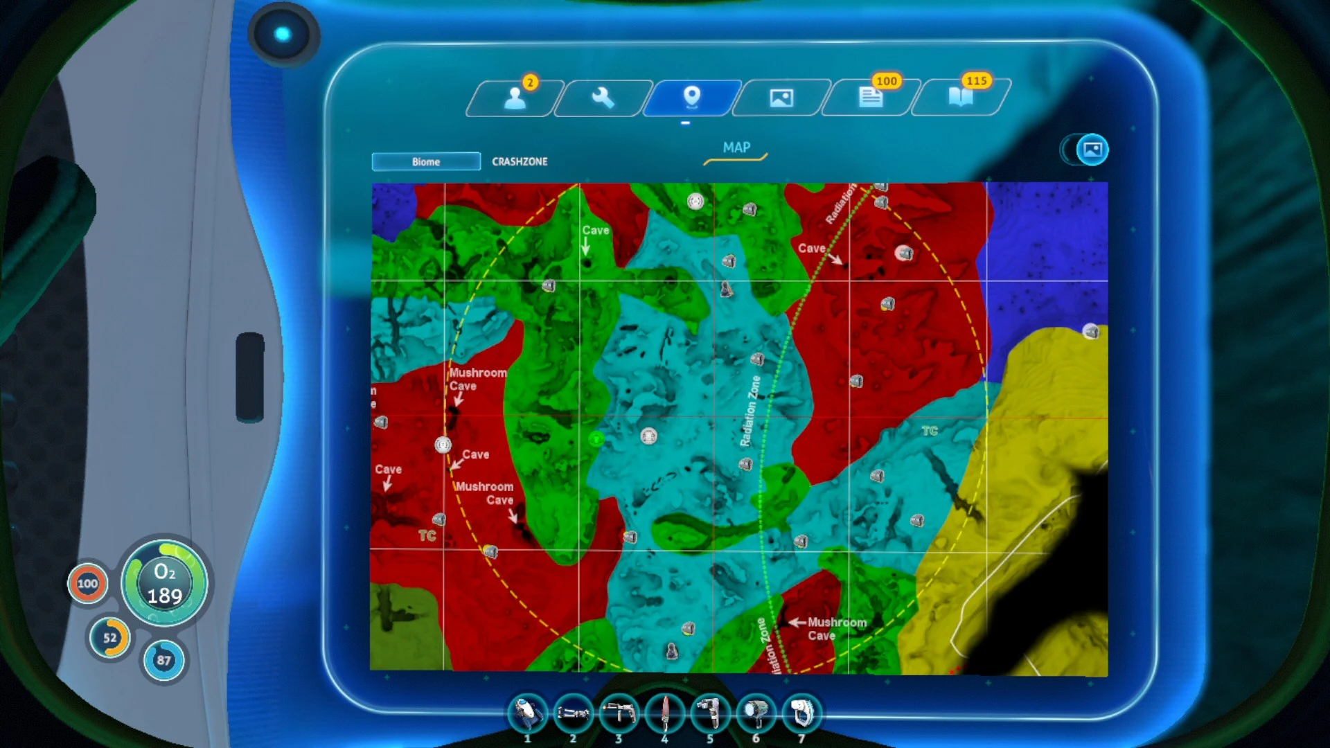 subnautica below zero map locations