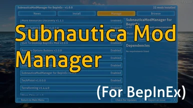Subnautica Mod Manager for BepInEx