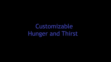 Customizable Hunger and Thirst plus VR UI Scale (Living Large)