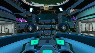 Inside the Seamoth getting ready to exit the Lost Pyramid